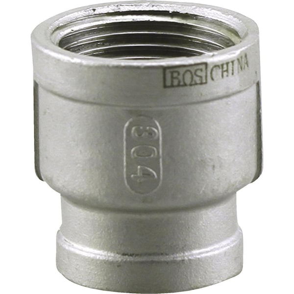 Plumbeeze PLUMB-EEZE 1-1/4 In. FIP x 1 In. FIP Stainless Steel Reducing Coupling U2-SSRC-1210 - main